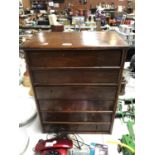 A TABLE TOP CHEST OF SIX DRAWERS