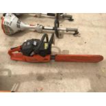 A HUSQVARNA 42 PETROL CHAIN SAW IN WORKING ORDER