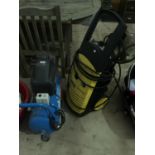 A KARCHER PRESSURE WASHER AND A COMPRESSOR SOLD AS SEEN
