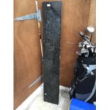 TWO PIECES OF GRANITE/QUARTZ