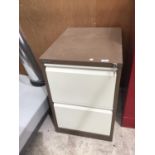 A BISLEY TWO DRAWER FILING CABINET