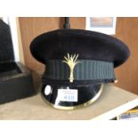 A 'WELSH FUSILIERS' MILITARY HAT