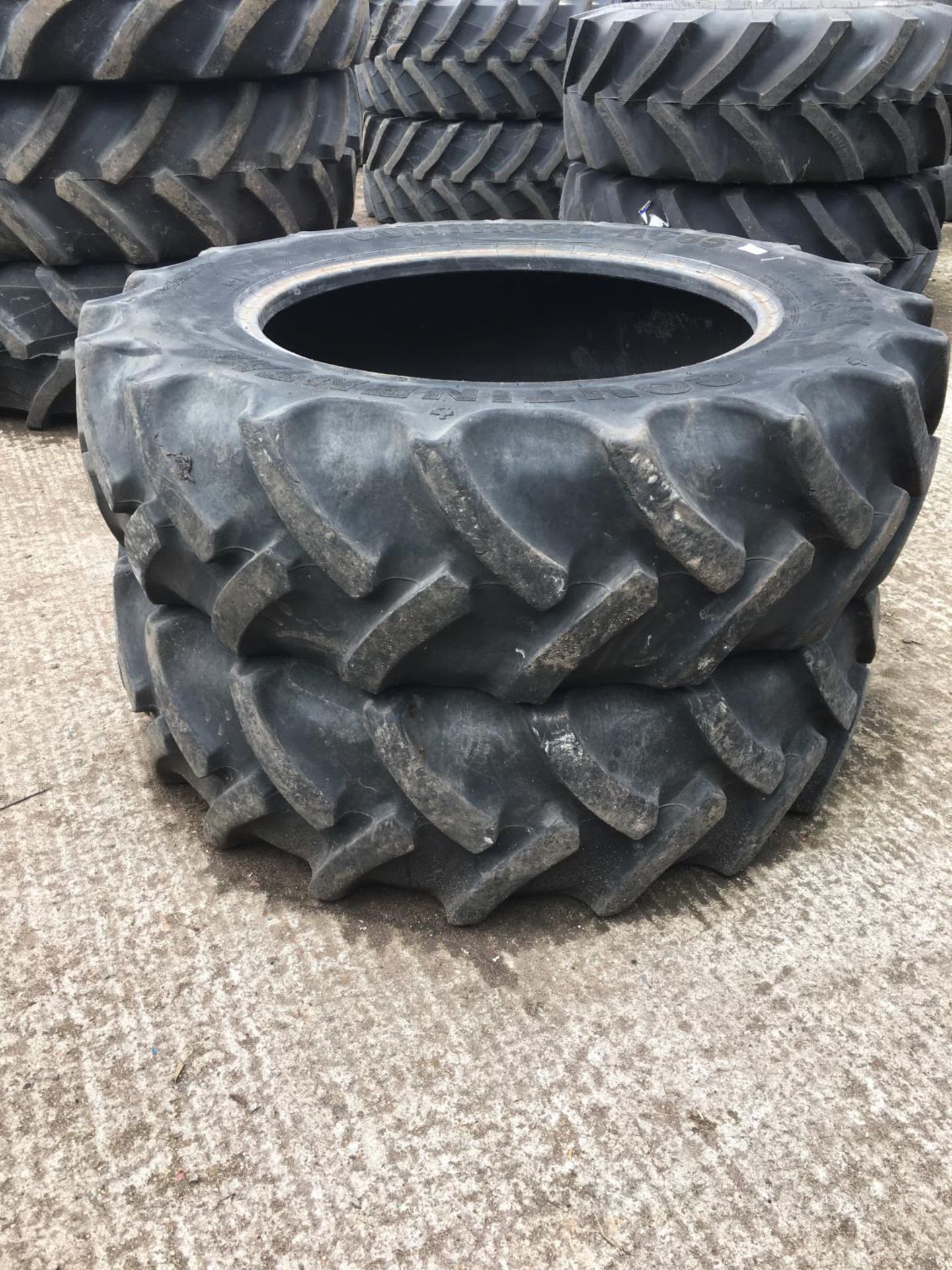 A PAIR OF CONTINENTAL TYRES 280 85 24