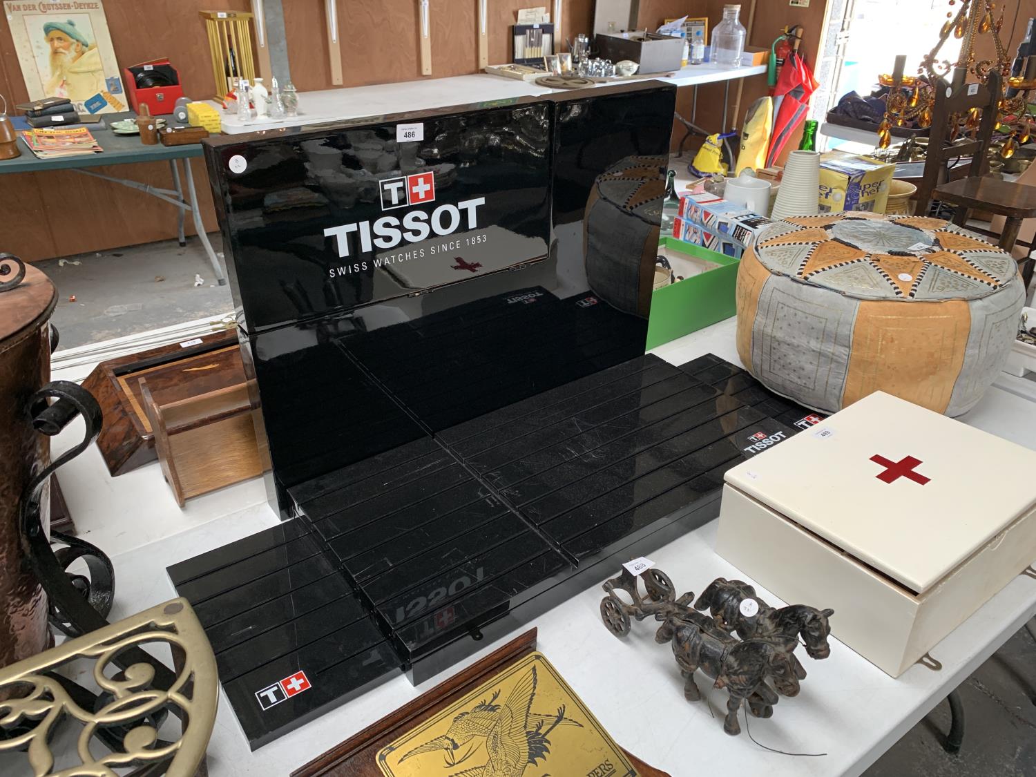 A TISSOT WATCH DISPLAY STAND