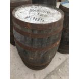 A WOODEN WHISKEY BARRELL