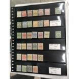 TRANSVAAL , A MINT RANGE OF SETS 1885 ? 1901 ARRANGED ON DOUBLE-SIDED HANGER LEAF