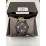 A GENTS BOXED 'CITIZEN' ECO DRIVE MILITARY STYLE WATCH