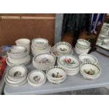 A LARGE COLLECTION OF 'PORTMEIRION' BOTANIC GARDEN DINNERWARE TO INCLUDE DINNER PLATES, LARGE