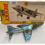 A BOXED 'DINKY' HAWKER HARRIER JUMP JET