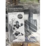 FOUR LARGE BOXES OF DELUXE HOLSTERS MADE FOR IPHONE 4 WITH VIDEO STAND