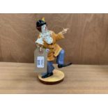 A ROYAL DOULTON FIGURE 'THE CLOWN' HN2890, (HAND RESTORED)