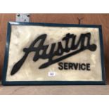 AN 'AUSTIN' SERVICE ILLUMINATED LIGHT BOX SIGN