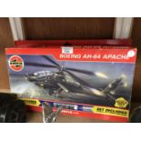 A BOXED AIRFIX BOEING AH - 64 APACHE MODEL