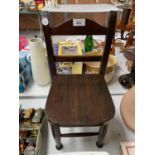 A VINTAGE STYLE WOODEN DOLLS CHAIR