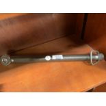 A VINTAGE METAL TENSION RATCHET BAR