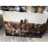 A 'GOOD MORNING' NEW YORK CANVAS