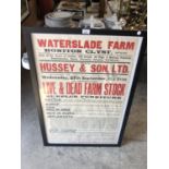 A 1930'S AUCTION 'LIVE AND DEAD FARM STOCK' POSTER