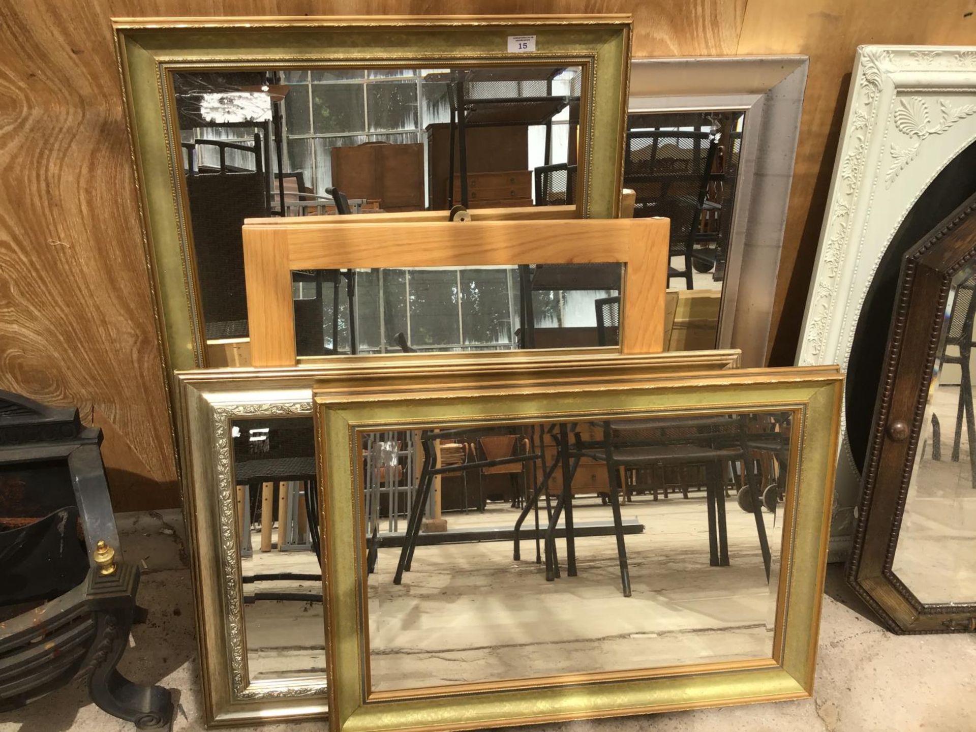 FIVE VARIOUS MIRRORS