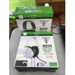 TWO PAIRS OF BOXED X BOX ONE TURTLE BEACH RECON 50X GAMING HEADSETS