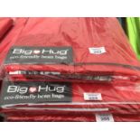 A BIG HUG 'LONDON' BEAN BAG IN RED , 140CM X 18OCM, HEAVY DUTY POLYESTER, STAIN AND WATER