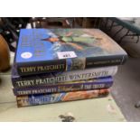 FOUR TERRY PRATCHETT HARD BACK BOOKS