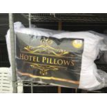 THREE PACKS OF TWO HOTEL PILLOWS (SIX PILLOWS)