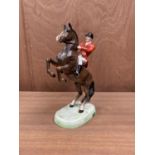 A BESWICK '868' REARING HORSE CERAMIC FIGURE