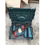 TWO MATIKA CORDLESS DRILL