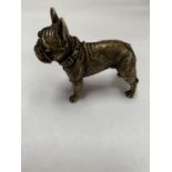 A BRONZE FRENCH BULLDOG