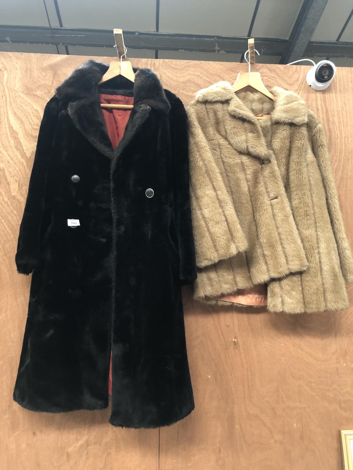 TWO VINTAGE LADIES FUR COATS