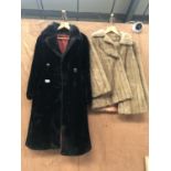 TWO VINTAGE LADIES FUR COATS