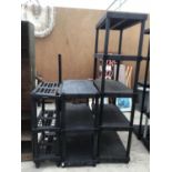 BLACK PLASTIC ADJUSTABLE RACKING