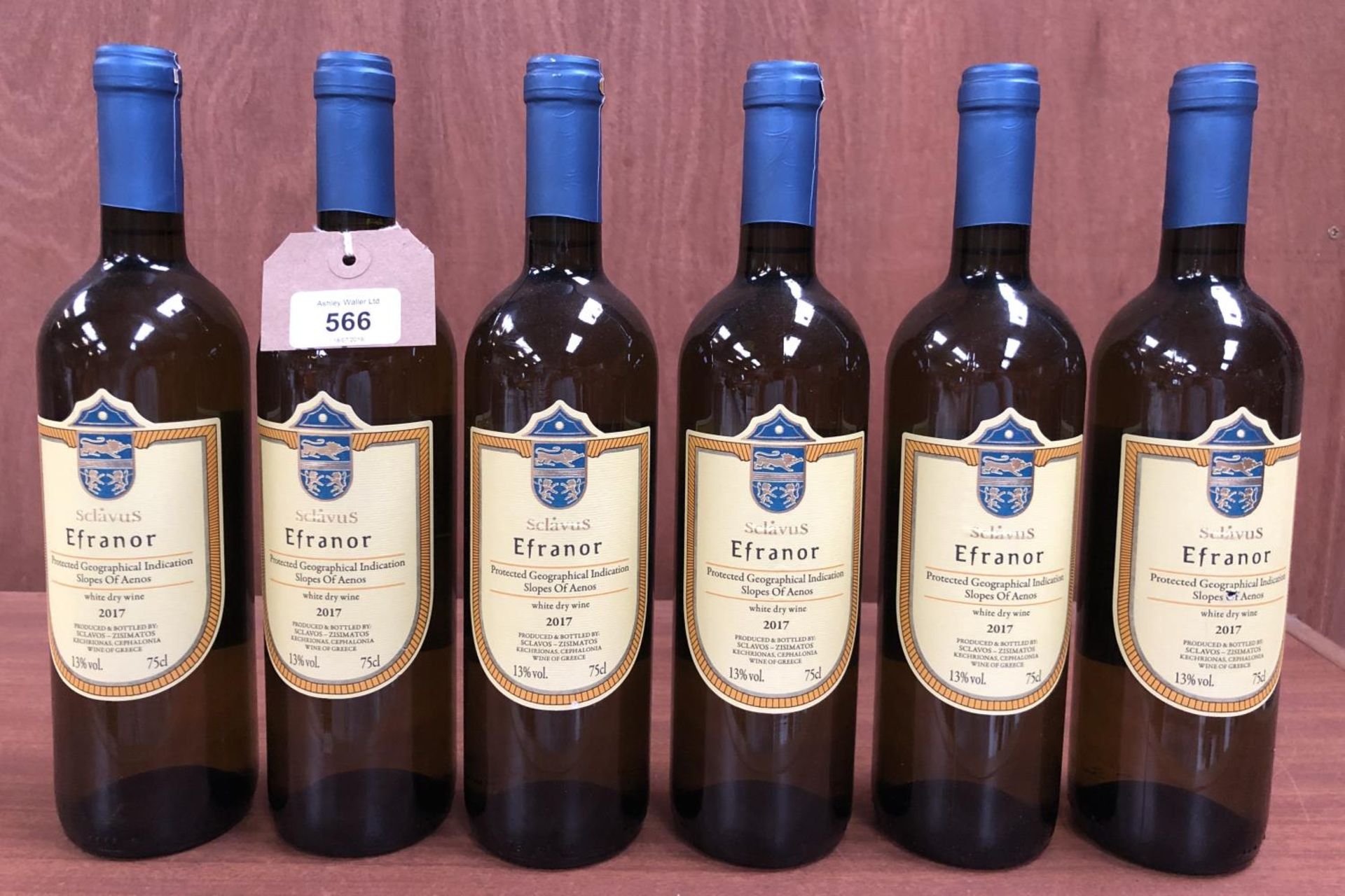 6 BOTTLES EFRANOR DRY WHITE WINE 2017