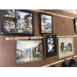 A GROUP OF FIVE PICTURES, CONTINENTAL OIL SCENES ETC