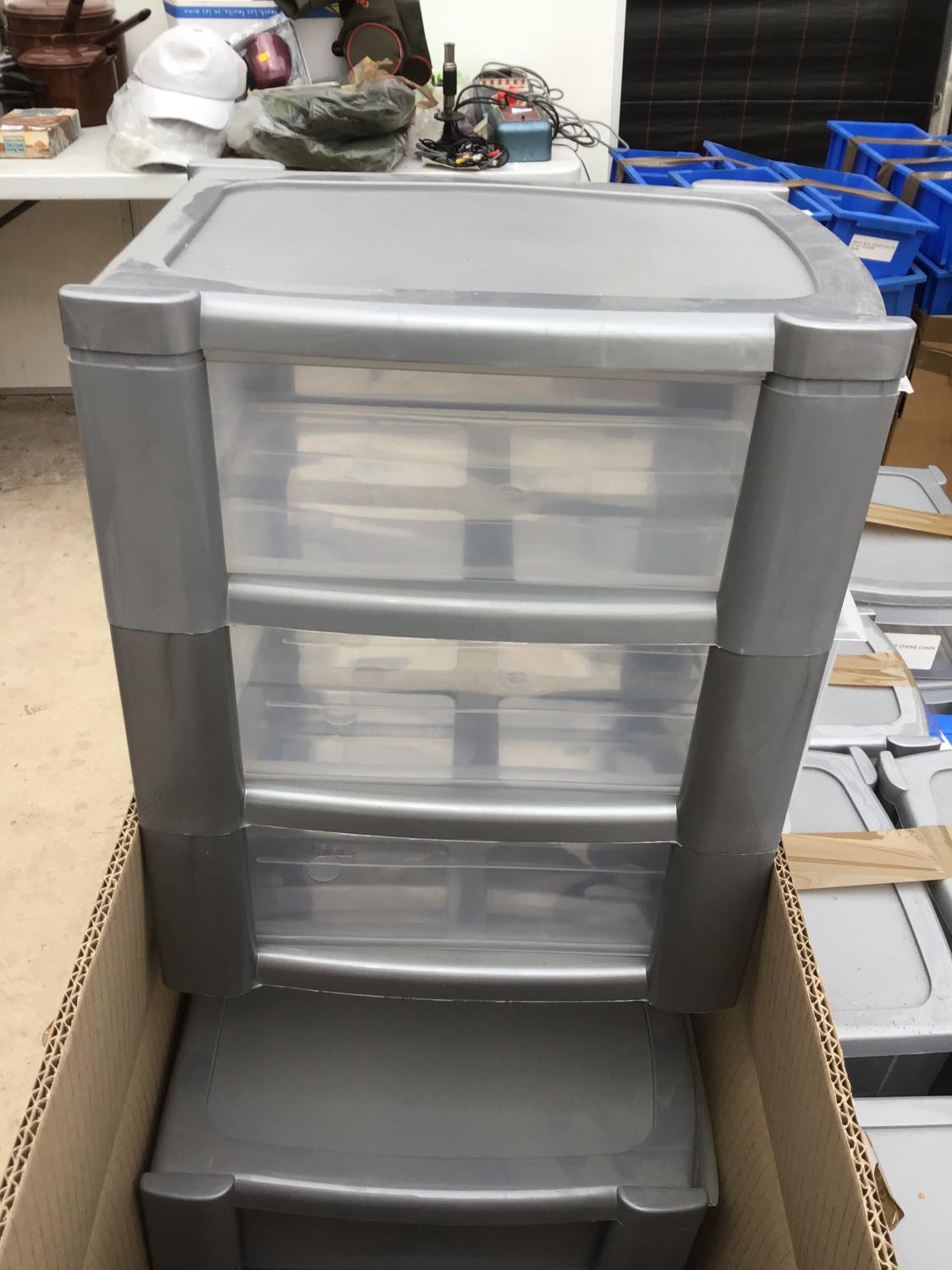 A LARGE QUANTITY OF PLASTIC STORAGE UNITS AND BOXES - Image 2 of 2