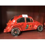 AN ANITA HARRIS HAND PAINTED V.W BEETLE MODEL