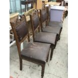FOUR OAK DINING CHAIRS