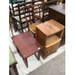 THREE ITEMS - BEDROOM CHAIR ETC