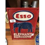 A CAST IRON 'ESSO' ELEPHANT SIGN