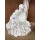 A CERAMIC ROYAL DOULTON FLOWER SELLERS FIGURE SIGNED 'SAMPLE 23002638'