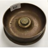 A 1942 NAVAL TRENCH ART DISH / BOWL