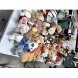 A LARGE COLLECTION OF TEDDY BEARS, DOLLS AND OTHER TOYS