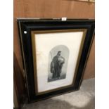 A 19TH CENTURY FRAMED RELIGIOUS ENGRAVING 'THE GOOD SHEPHERD'