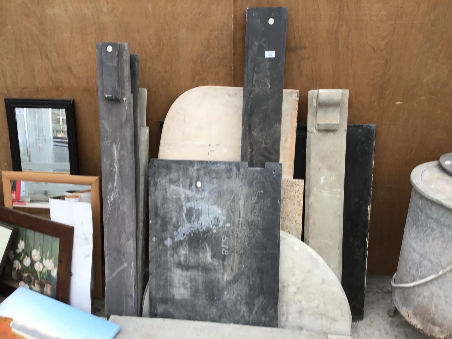 A LARGE COLLECTION OF STONE, MARBLE ETC PIECES