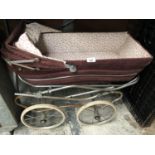 A VINTAGE CHILD'S PRAM