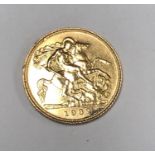 A 1982 GOLD HALF SOVEREIGN