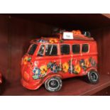 AN ANITA HARRIS HAND PAINTED V.W CAMPER VAN