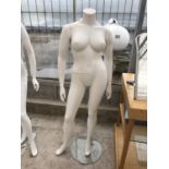 A FEMALE SHOP MANNEQUIN