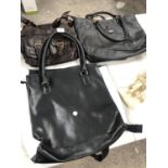 THREE LADIES LEATHER HANDBAGS