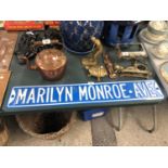 ENAMEL 'MARILYN MONROE' STREET SIGN